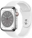 Reloj Inteligente - Apple Watch Series 8 (45mm) con GPS S/M - Silver/White - Blanco