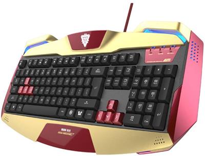 Basaltech Combo de teclado mecánico y mouse para juegos, teclado retro  steampunk estilo máquina de escribir vintage con retroiluminación LED