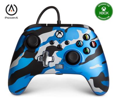 Gamepad PowerA Microsoft Wired Enhanced Xbox: Metallic Blue