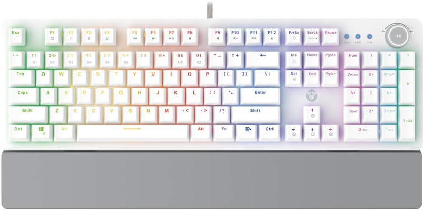 Teclado Mecanico Fantech Maxpower MK853 V2 - Blanco