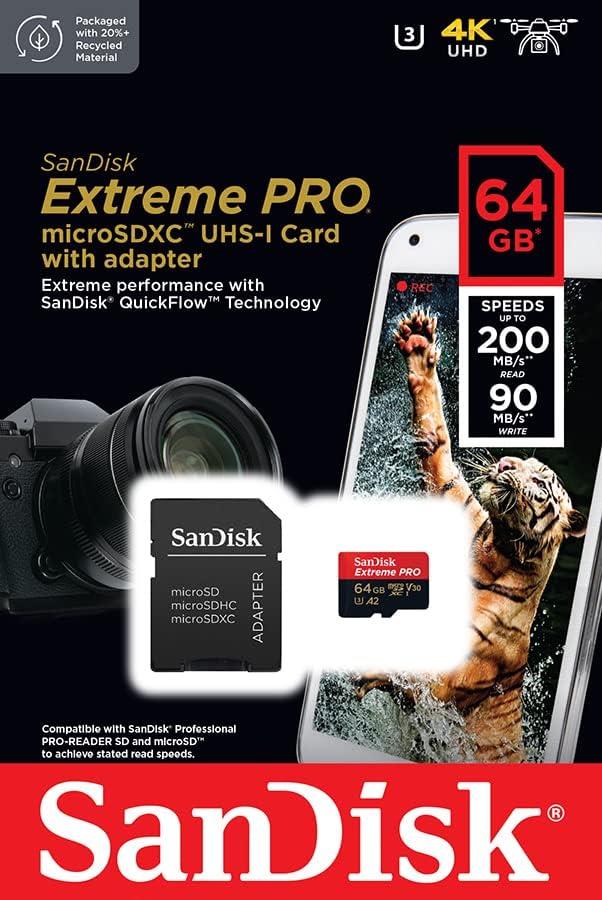 Micro SD Sandisk Extreme PRO 64GB