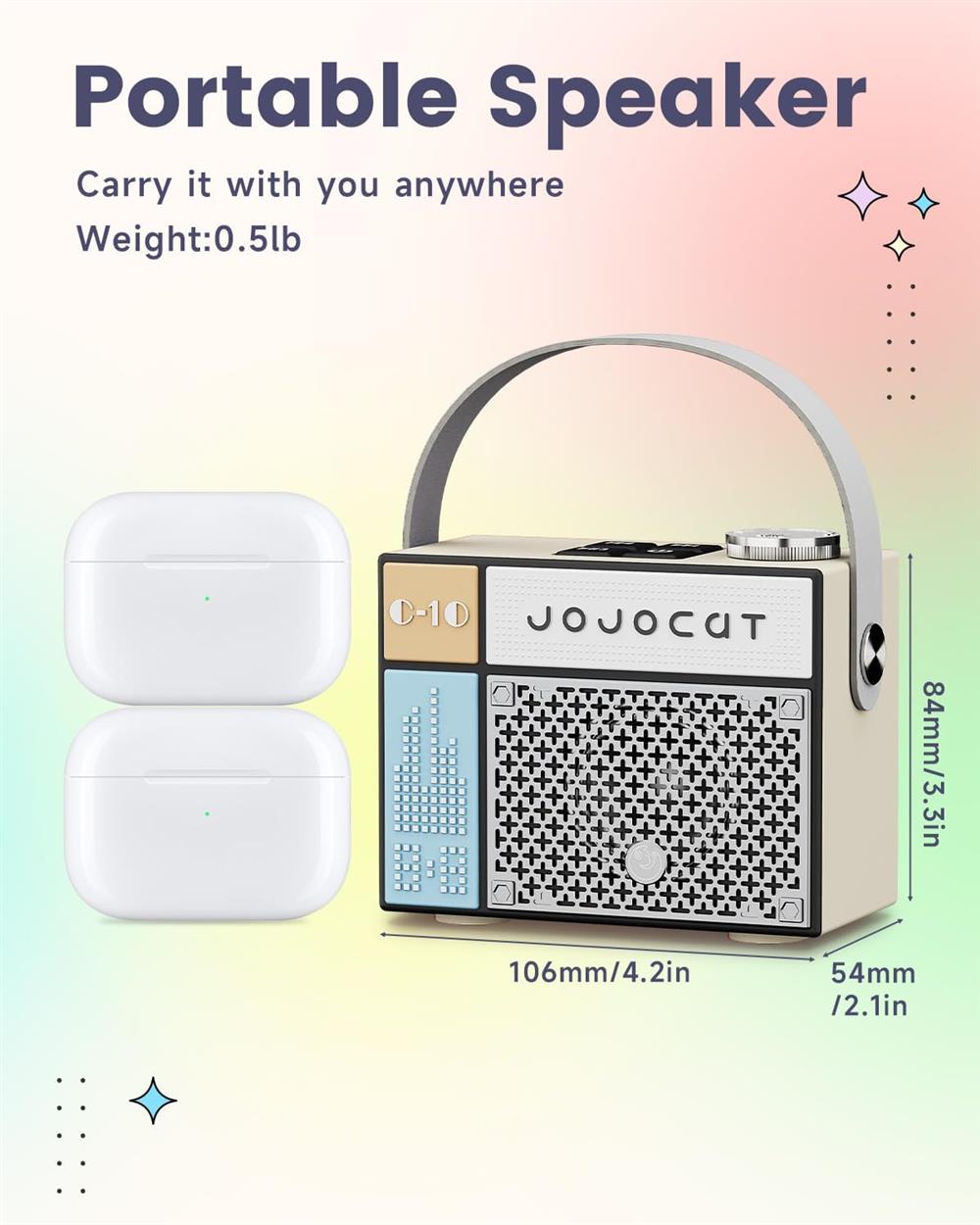 Mini Parlante Bluetooth Heetipuk - Beige