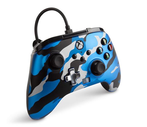 Gamepad PowerA Microsoft Wired Enhanced Xbox: Metallic Blue